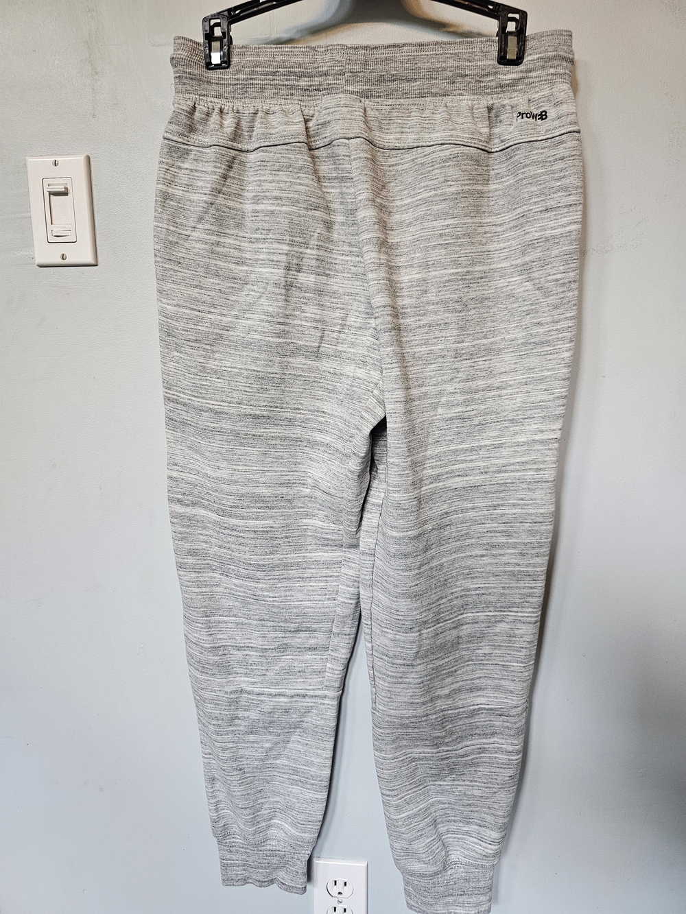 Spyder Active ProW-B Jogger Sweatpants Size Medium Grey Marled Zip Pockets - Picture 3 of 5